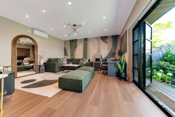 Garden annexe interiors in London