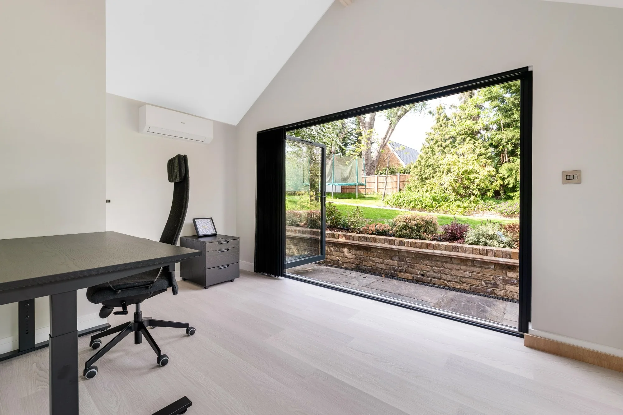 Luxury garden annexe interior with open-plan kitchen and lounge inspiration for Flitwick homes