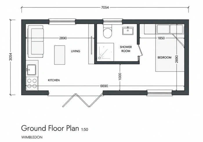 The Wimbledon One Bedroom Annexe