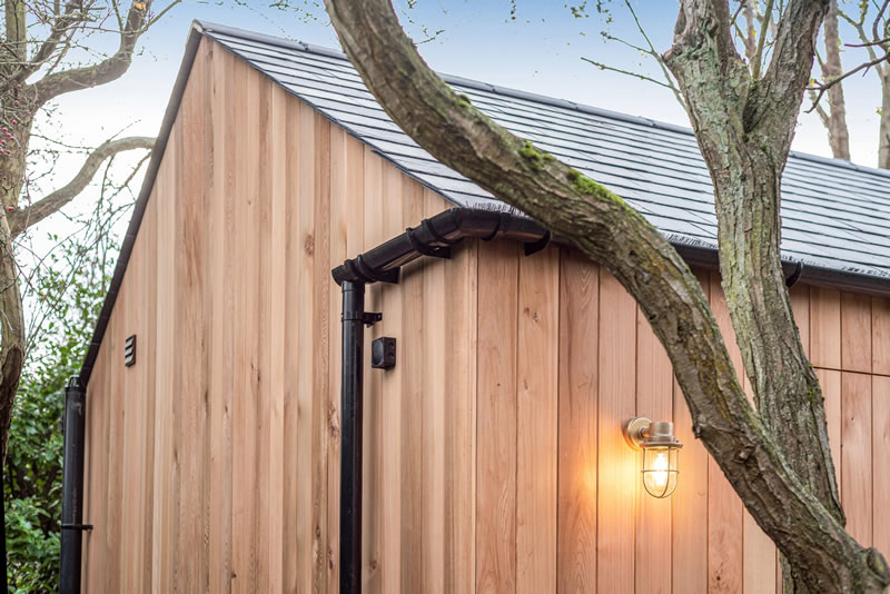 pitched garden annexe roofs