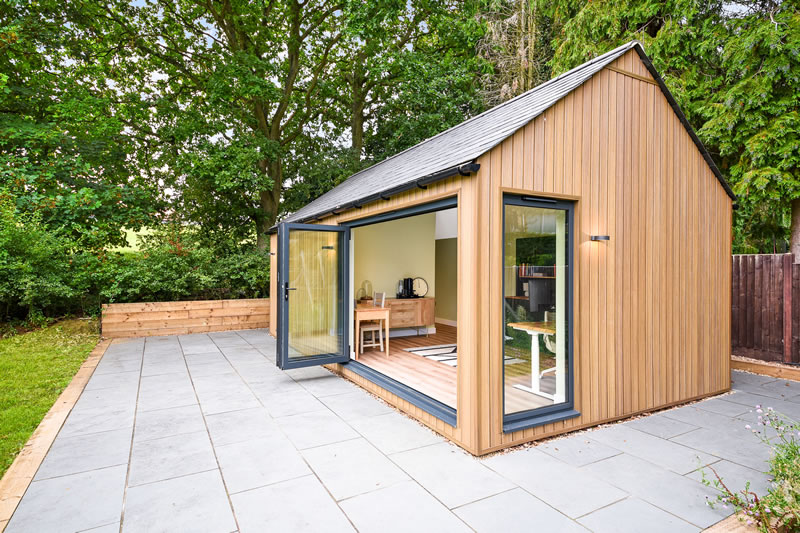 Garden annexe studio finishing touches