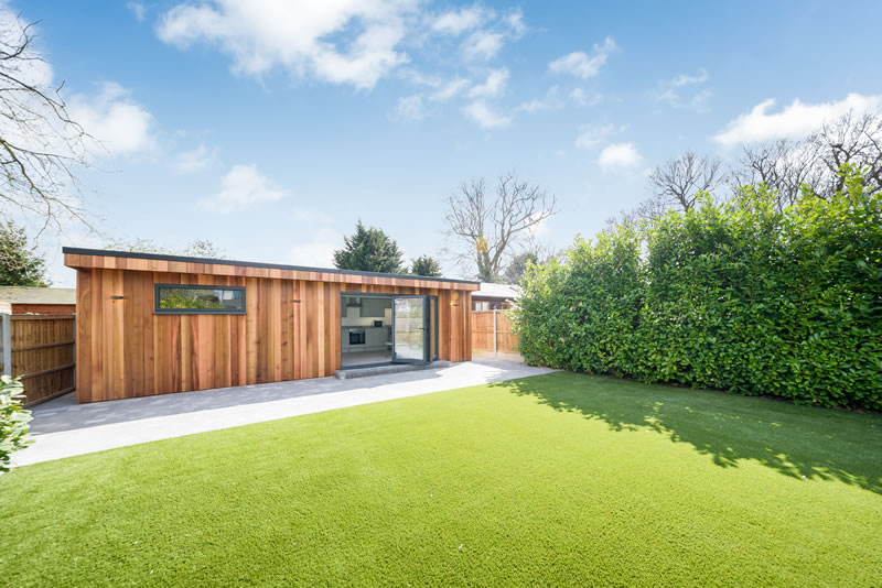 one bedroom garden annex with cladding