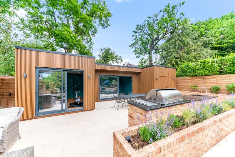 contemporary garden annexe enfield london
